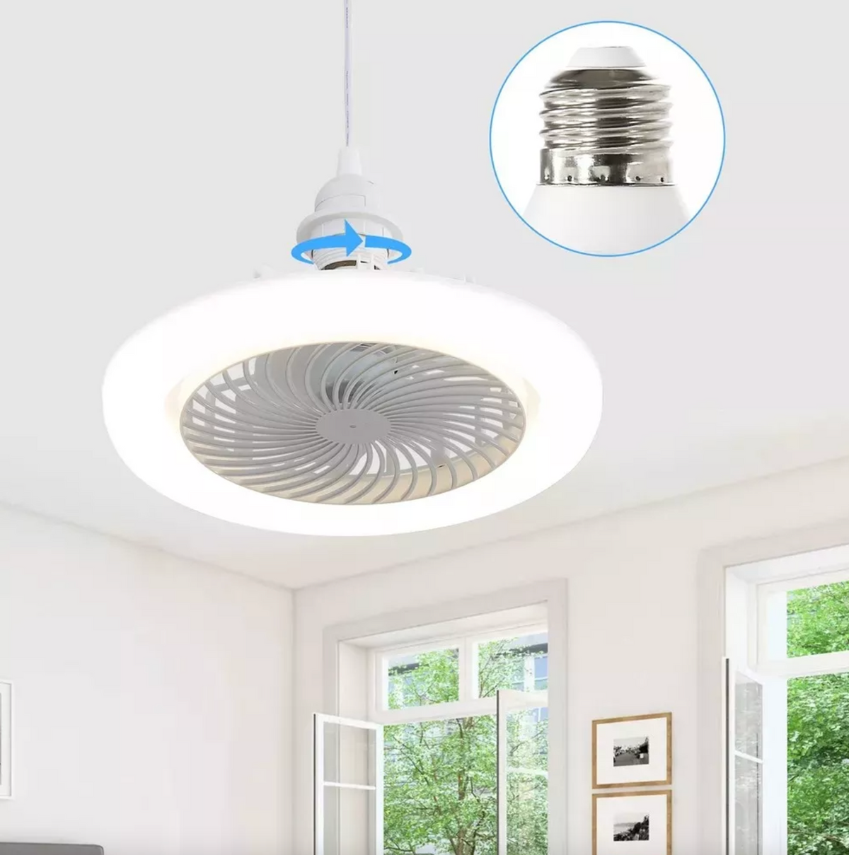 AMPOLLETA LED CON VENTILADOR DE TECHO BreezeLED®