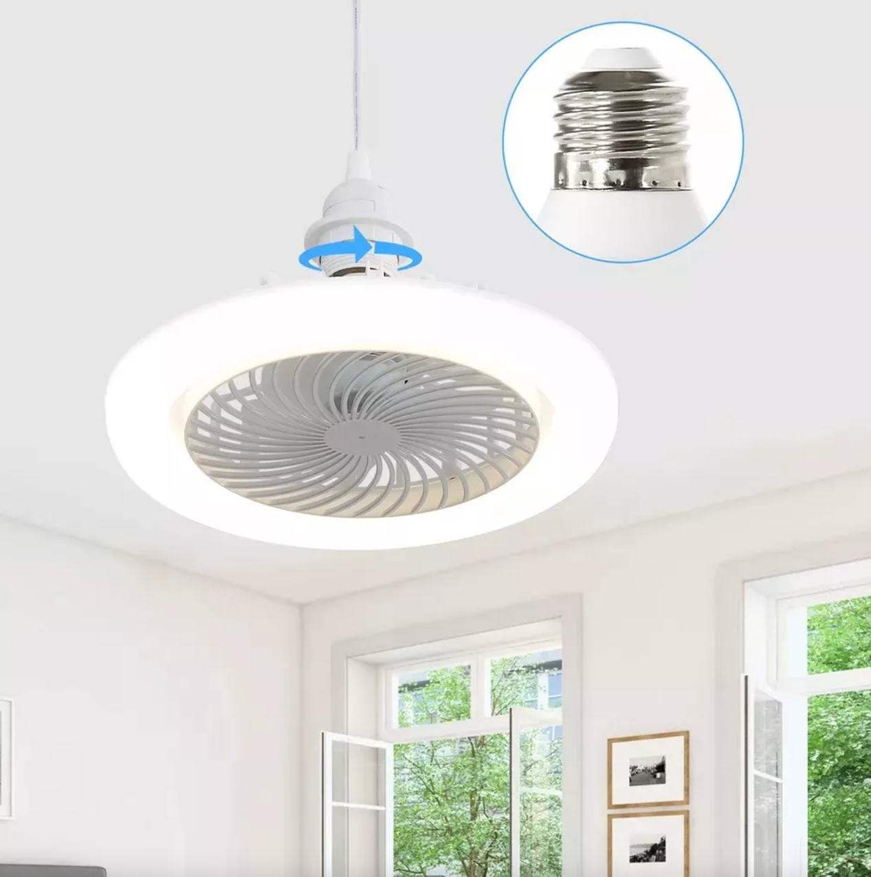AMPOLLETA LED CON VENTILADOR DE TECHO BreezeLED®